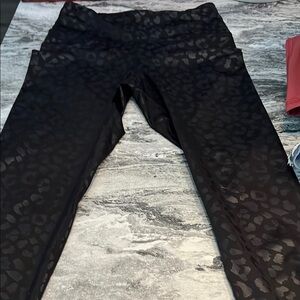 Black Leopard Print Leggings